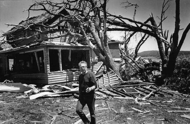Barneveld after a tornado erased the village in June 1984.