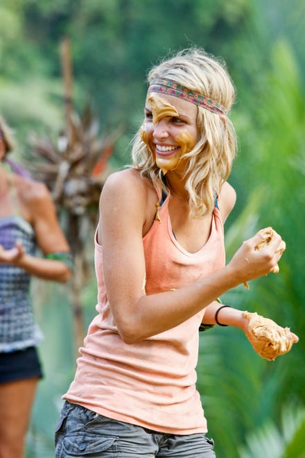 Random Lake native Andrea Boehlke, seen her during an episode of "Survivor: Caramoan — Fans vs. Favorites, has had a lot to smile about during her "Survivor" career. She has won three individual immunity challenges and made the jury all three times she played.