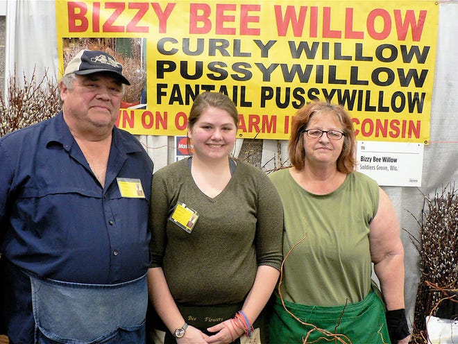 Don, Danielle and Vera Stussy came close to selling their entire supply of willows.