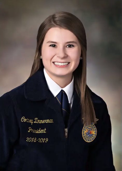 Section 7 State FFA Officer Cortney Zimmerman