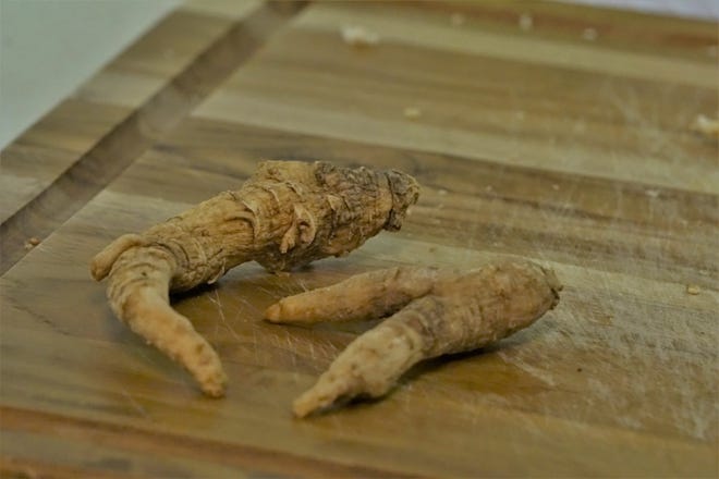 Almost all of the ginseng crop in the United States is produced in Wisconsin, much of it exported to Asia.