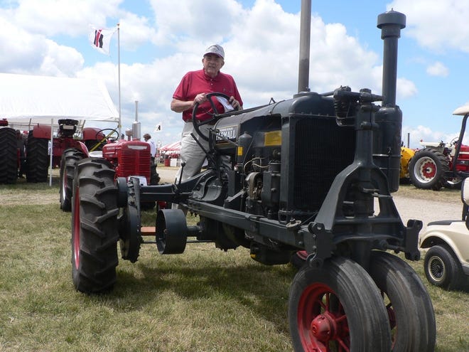 An F-20 Farmall similar to the one Oncken first used as a youth. His was painted red.
