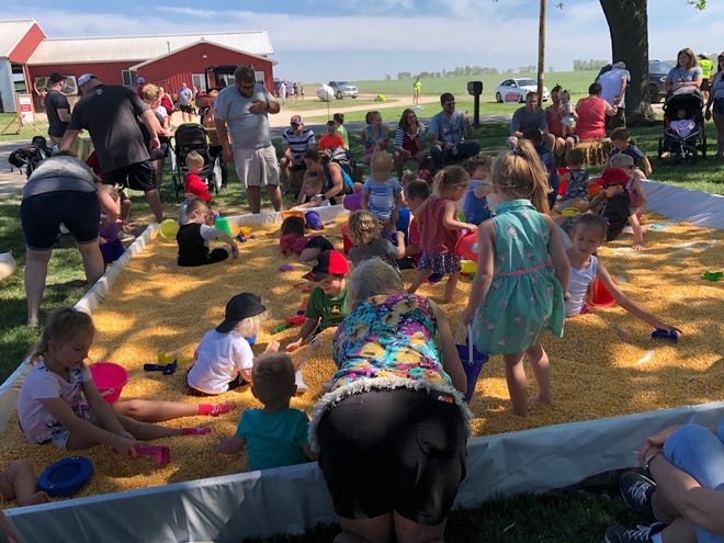 The “corn box” is a big attraction for kids of all ages.