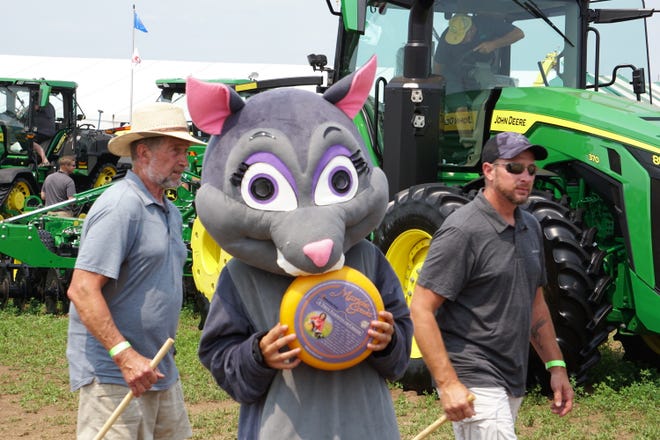 Even the Marieke Gouda mouse mascot showed up to 2021 Farm Technology Days in Eau Claire, Wis.