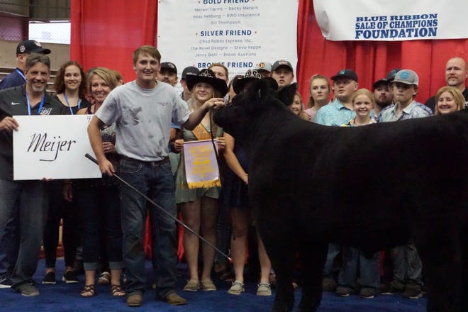 Kyle Lois' Reserve Grand Champion Steer sold for $22,500.