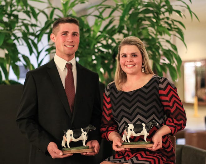 Hannah Hockerman and Brian "Mac" McCullough were named Outstanding Holstein Girl and Boy by the Wisconsin Junior Holstein Association during the annual convention held Dec. 28-30, 2021 in Appleton, Wis.