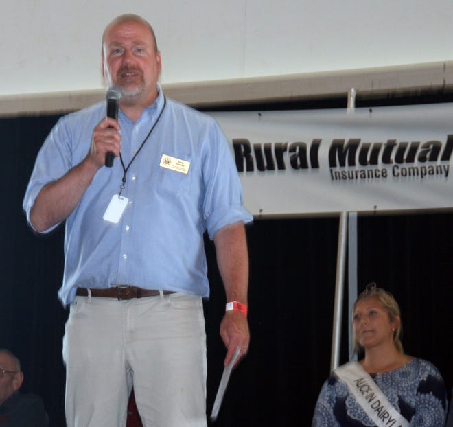 Wisconsin Department of Agriculture, Trade and Consumer Protection Secretary Randy Romanski praised the agricultural history of Clark County during the opening ceremonies of Farm Technology Days on July 12, 2022.