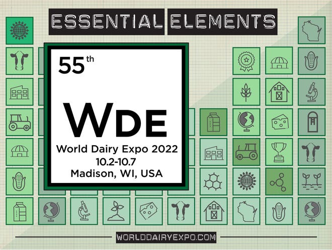 World Dairy Expo will be held from Oct. 2-7, 2022, at the Alliant Energy Center in Madison, Wis.